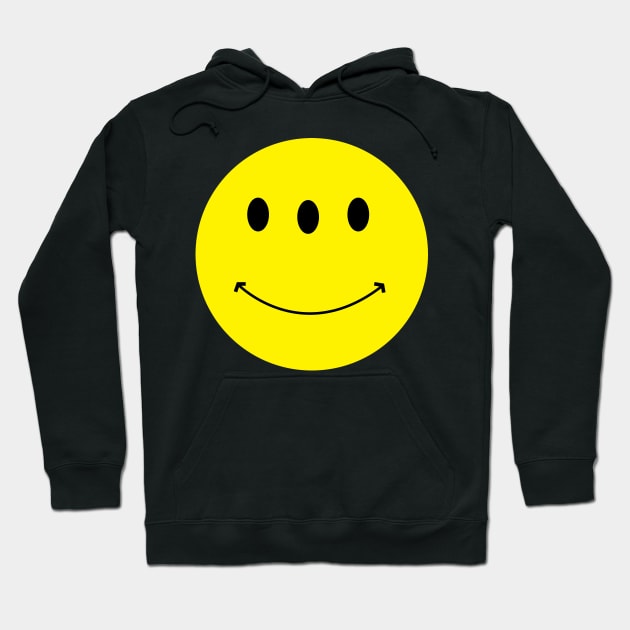 Three eyed smiley Hoodie by MainsleyDesign